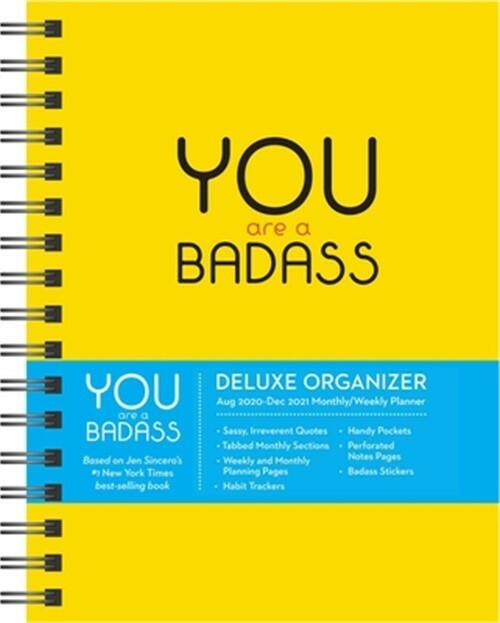 You Are a Badass 17Month 20202021 Monthly/Weekly Planning Calendar