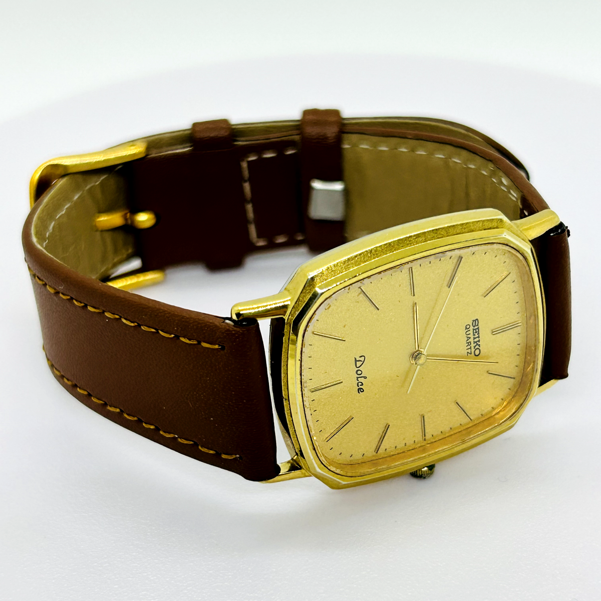 Vintage SEIKO DOLCE 6030-5550 SGP30 Tank Shape Square Men