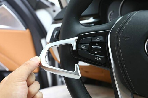 Cubierta de marco delantero plateada ABS para BMW Serie 5 G30 2018-2022 - Imagen 7 de 8