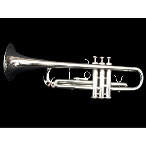 TRUMPET SILVER POLISH MADE OF PURE BRASS WITH FREE CASE & MOUTHPIECE & FREE SHIP - Picture 3 of 5
