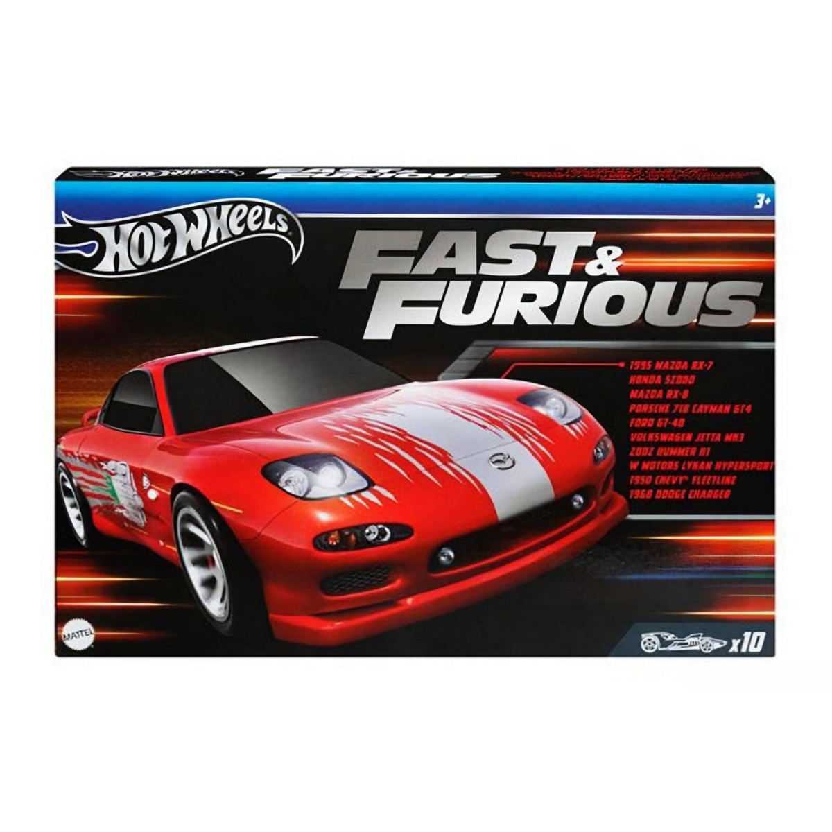 Hot Wheels Fast & Furious ミニカーセット 10台 HOT WHEELS FAST & FURIOUS 10 PACK HVX27 10 CARS IN BOX NEW
