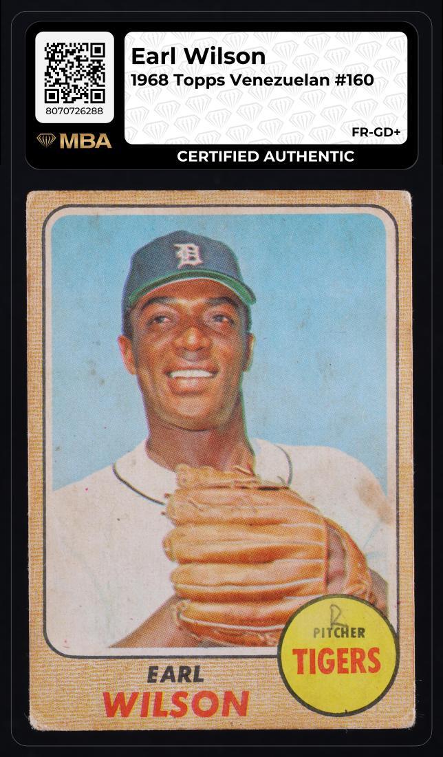 1968 Topps Venezuelan: #160 Earl Wilson MBA FR-GD+