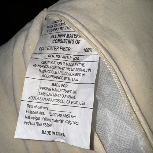 Almohada artesanal Pekín Navidad cámper enganchada lana acolchada terciopelo vacaciones - Imagen 9 de 13