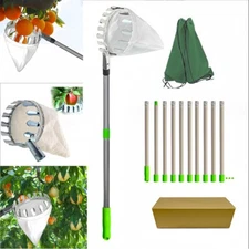 Fruit Picker with Bag Basket Garden Farm Fruit Catcher Harvest Picking Tool 1-4M