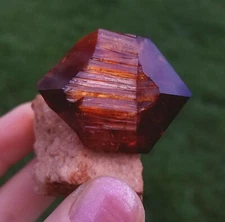 Arcanite Lab Grown Crystals Red-Brown Twinned Crystals From Poland     5.2 Cm's