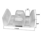Sliding Shower Door Opaque Bumpers - (Set of 2)