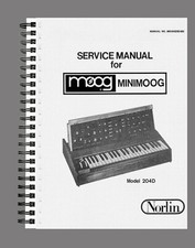 MOOG MINIMOOG 204D SHOP MANUAL TALLER REPAIR SERVICE BOOK ON PAPER ENGLISCH