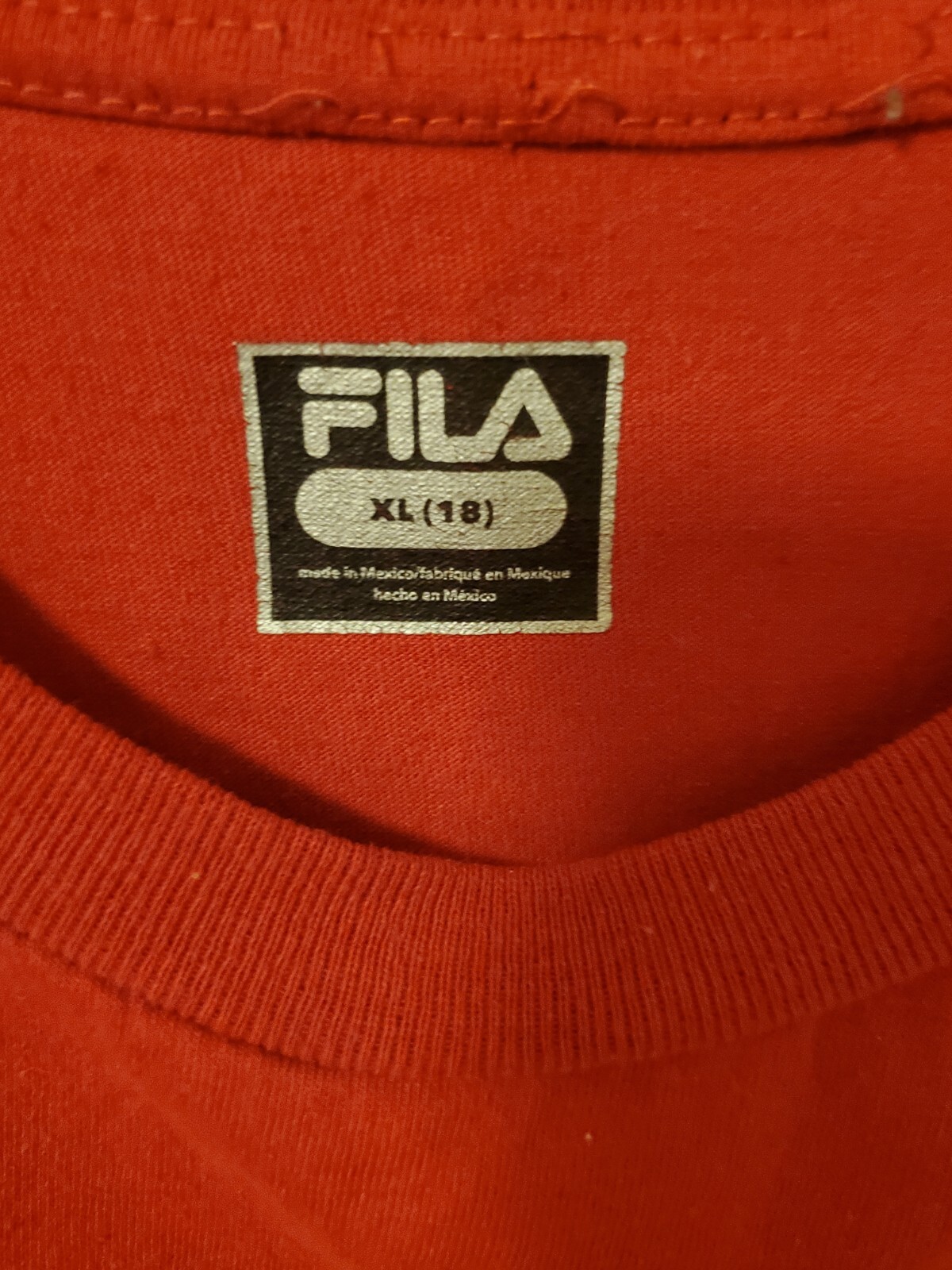 T shirt uomo fila XL rosso