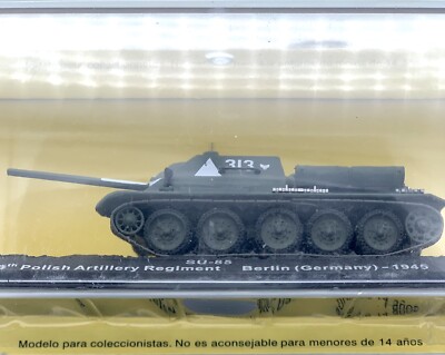 SU-85 13th Polish Artillery Regiments Berlin 1945 ATLAS Tank 1/72 die-cast