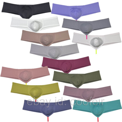 Men's High Cut Cheek Briefs Underwear Boy Shorts Pouch Underpants String Crotch