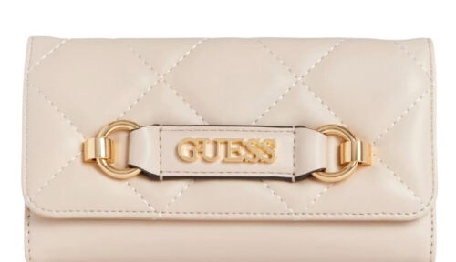 NEW GUESS Women's Lorlie Logo Stone Quilted Wallet Clutch Bag - Picture 1 of 3