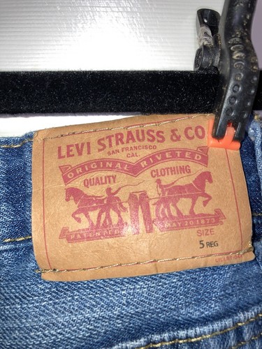 Levis 502 Jeans Boys Size 5 Regular Taper Medium Color Adjustable Waist - Picture 3 of 4