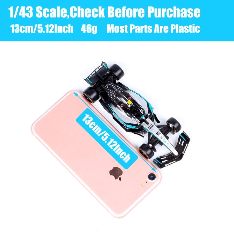 BBurago 1/43 2025 AMG W16E #12 Kimi Antonelli Australian GP F1 Model Car Toy - Image 4 of 4