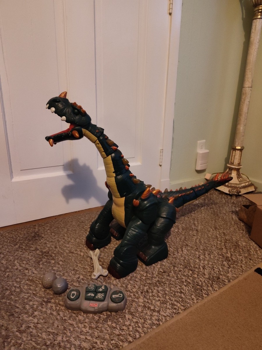 Fisher-Price Imaginext SPIKE THE ULTRA DINOSAUR With Remote, Bone