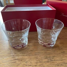 Baccarat Pair Glasses with Box 2017 Tumbler Set  Unused Authentic Original
