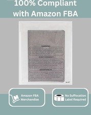 8x10 Inches 200 Counts Self Seal Clear Poly Bags With Suffocation Warnings.