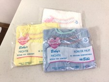 Vintage Tiny Tot Baby Girl Night Gowns New Lot of 3