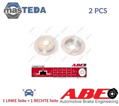 C4M025ABE BREMSSCHEIBEN SATZ HINTEN ABE 2PCS NEU OE QUALITÄT