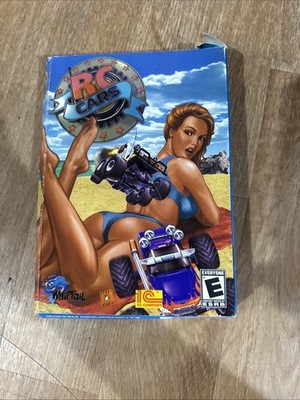 RC Cars PC Video Game By Whiptail Interactive 2003 Racing Game Rare Fire Bikini