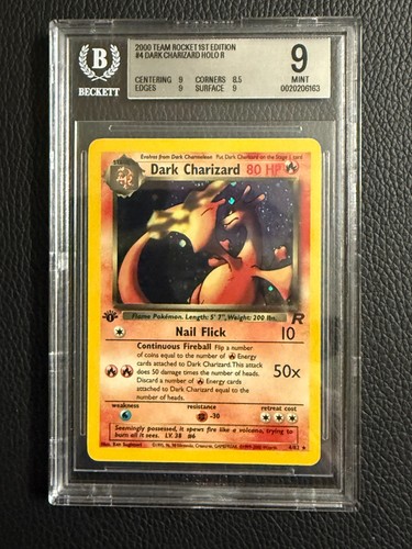 Dark Charizard (1st Edition) graded BGS 9 for sale on eBay
