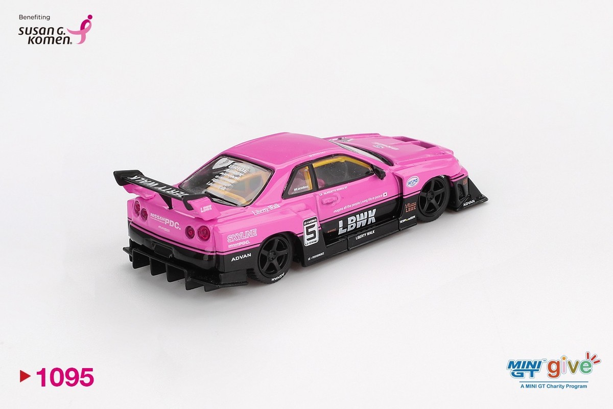 Mini GT 1:64 Nissan LB-ER34 Super Silhouette MINI GT Give x