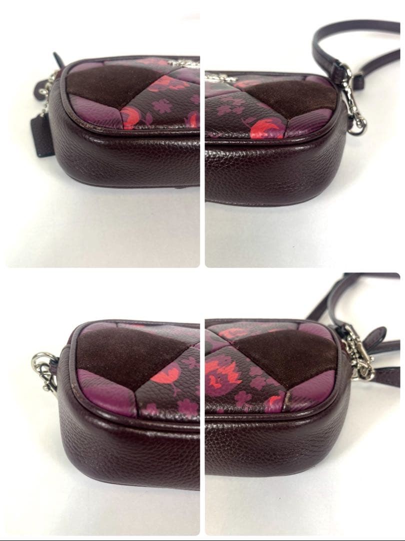 COACH Mini Shoulder Bag Patchwork 64734 Leather S… - image 5