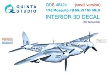 QTSQDS48424 1:48 Quinta Studio Interior 3D Decal - Mosquito FB Mk.VI / NF Mk.II