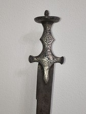 antique Shamshir Kilic Tulwar Silver Indian Sabre 19th 
