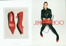 Jimmy Choo Magazine Print Ad Advert Winona Ryder by Ezra Petronio legs 2p 2024