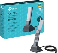 Image of Tp-Link Wi-Fi 6 AX1800 High Gain Dual-Band Wireless USB Adapter, Wi-Fi...