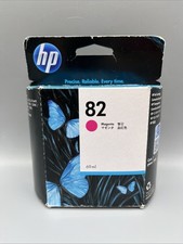 HP 82 Magenta DesignJet Ink Cartridge 69ml C4912A Genuine Sealed Exp Dec 2018