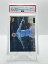 2021-22 Topps Stadium Club Chrome UCL Phil Foden #47 Orange Wave Refractor /25