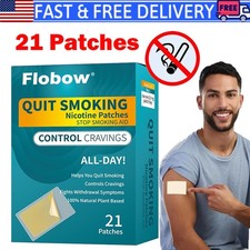 Quit Smoking Nicotine Patches, 21 Patches, 21mg Step 1 Stop Smoking Aids Patches