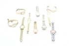T x10 Ladies Seiko Quartz Gold Tone Wristwatches. Not Tested etc.