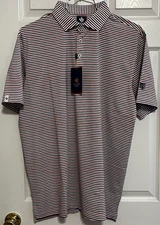 Donald Ross Sport Fit Men's Golf Polo Shirt, Medium, Truman, White/Multi, NWT