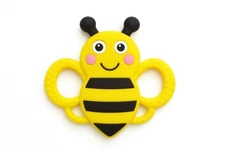 SweetBee Buzzy Bee Baby Teether – Soothing Silicone Teething Toy for Infants