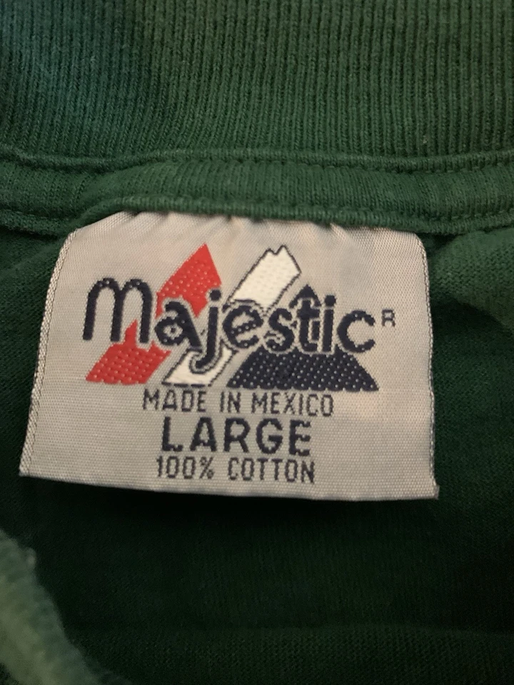 Camiseta Majestuosa Irlandesa Lucha Notre Dame De Colección Verde Grande 100% Algodón Y2K Foto 3 de 4