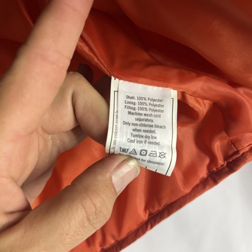 Janie and Jack Boy Orange Flannel Plaid Puffer Vest Coat 3-4 Yr ButtonUp Quilted - Picture 6 of 7