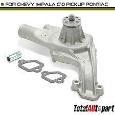 New Satin High-volume Aluminum Short Water Pump For Chevy Big-block V8 348 409