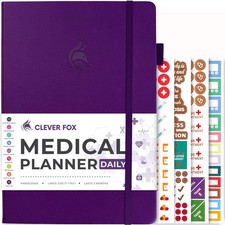 Clever Fox Medical Planner Daily Health Diary Notebook, Wellness Journal ...