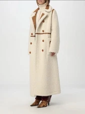Stand Studio Bibi Faux Shearling Coat. Size 40: US L arge