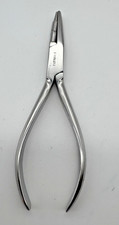 Wire Wrapping Concave Jewelers Pliers, 3 Dia. Banding, Stainless Steel, Chrome
