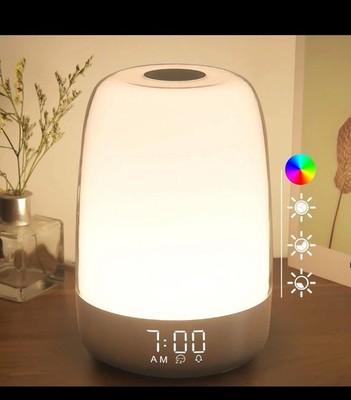 TOUCH WAKE UP NIGHT LIGHT A200 SUNRISE SIMULATION ALARM CLOCK 3 WAY WARM LIGHT