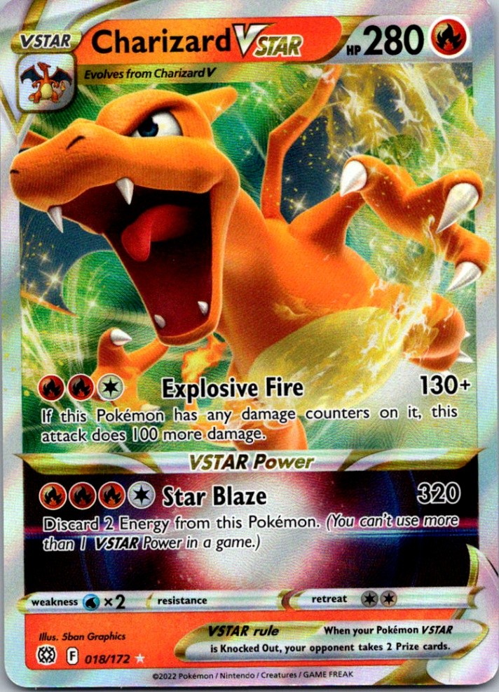 Charizard VSTAR 018/172 SWSH09: Brilliant Stars NM