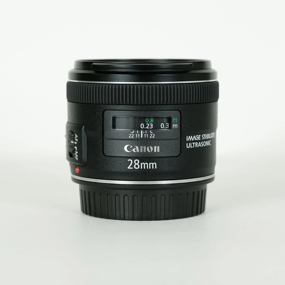 Canon EF 28mm F2.8 IS USM Lens From Japan Wide Angle Prime for Canon - Image 2 of 4