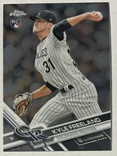 kyle freeland 2017 topps chrome rookie card (rc) #59. rookie card picture