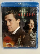 Allied (Blu-ray, 2016) Brad Pitt, Marion Cotillard