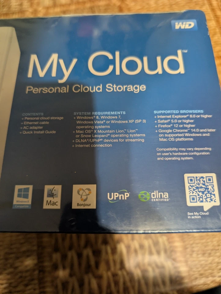 WD western digital RARE My Cloud 4TB Personal Cloud Storage Server New / Sealed - Image 2 of 4