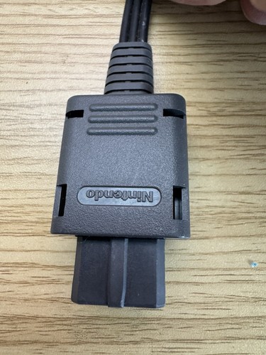 Stereo AV Cable SHVC-008 For SFC N64 GC Nintendo Official Tested - Picture 2 of 2