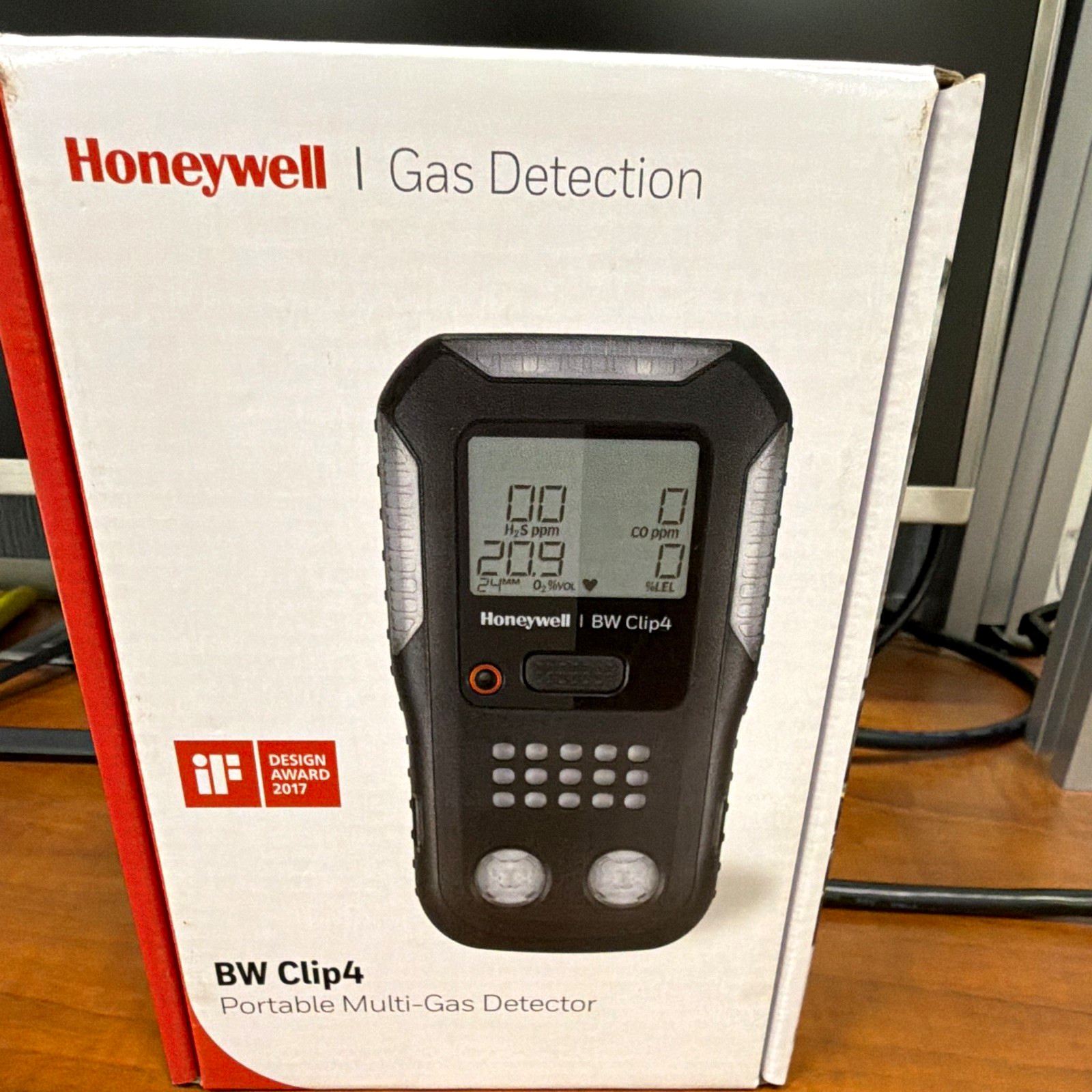 Honeywell BW Clip4 Multi-Gas Detector O2 CO H2S LEL, MPN BWC4-Y-N
